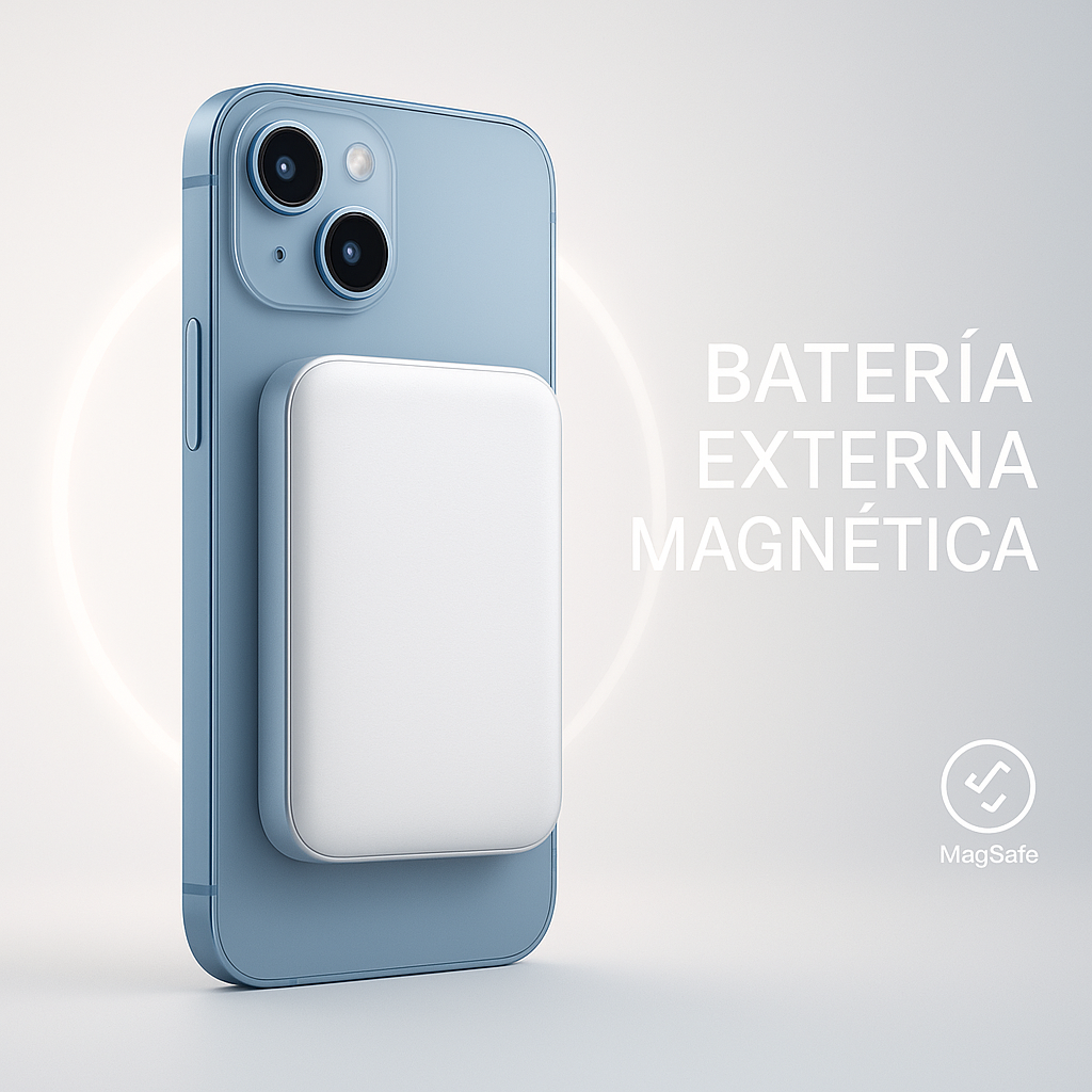 Batería externa magnética